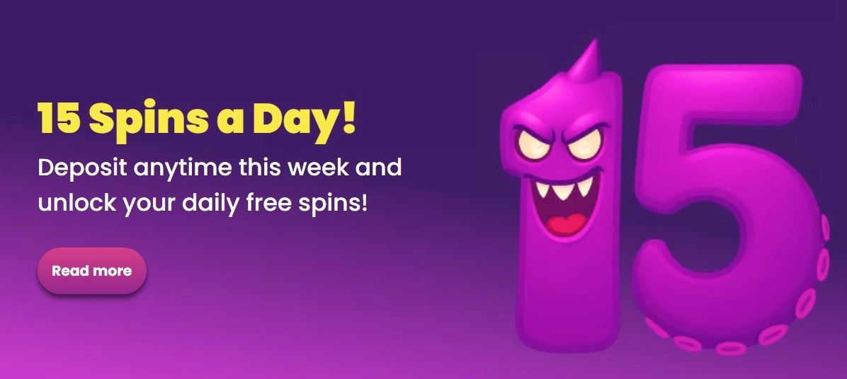 15 Free Spins